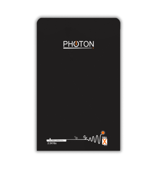 Photon 2.6KW 16S Wall X Series 48V 50Ah Lithium Battery – Smart Home Storage