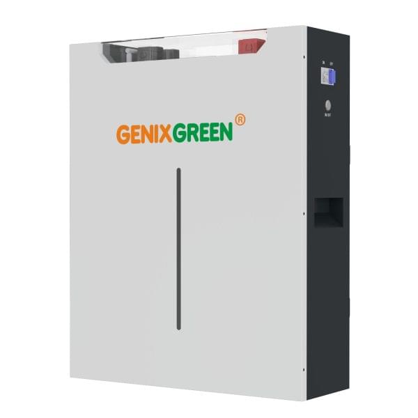 GenixGreen 5.12kwh ES-BOX34 51.2V 100Ah Wall mounted or Floor Standing WiFi remote monitoring energy storage Lithium battery - Image 1