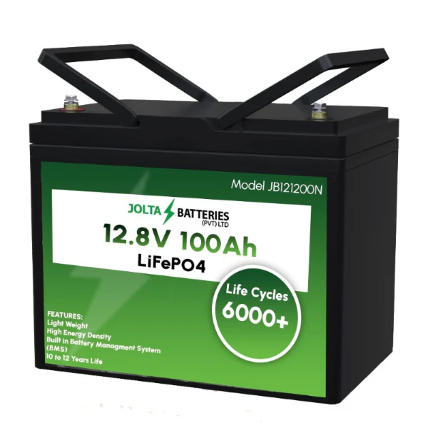 Jolta JB121200N Lithium Phosphate Battery 12.8V 100Ah – 1280Wh LiFePO4 with 6000+ Cycles - Image 1