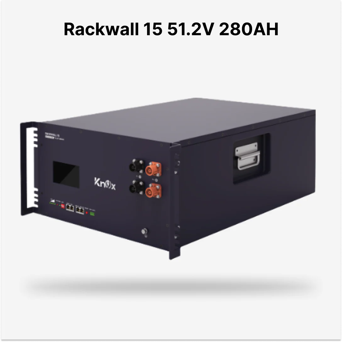 Knox Rackwall 15 - 51.2V 280Ah Lithium Battery | High Capacity & Long-Lasting Solar Power