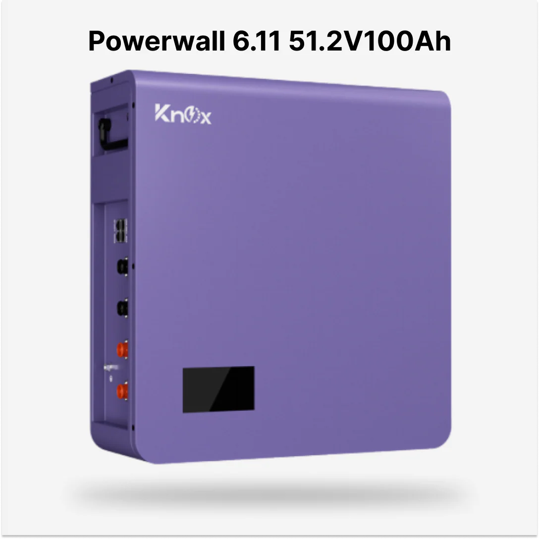 Knox Powerwall 6.11 51.2V 100Ah Lithium Battery – High-Capacity Solar Energy Storage - Image 1